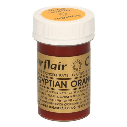 Sugarflair Paste -  Lebensmittelfarbe - Ägyptisches Orange - 25g 