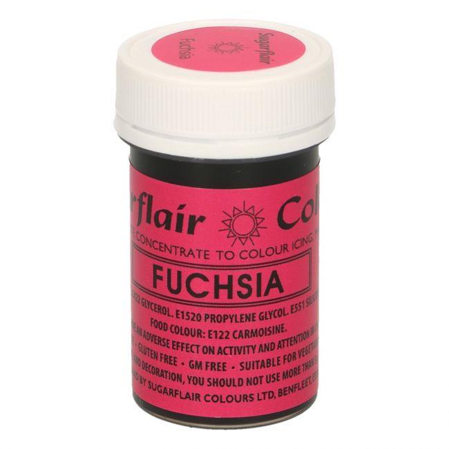 Sugarflair Paste -  Lebensmittelfarbe - Fuchsia - 25g