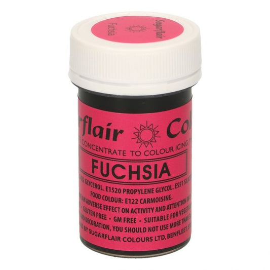 Sugarflair Paste -  Lebensmittelfarbe - Fuchsia - 25g