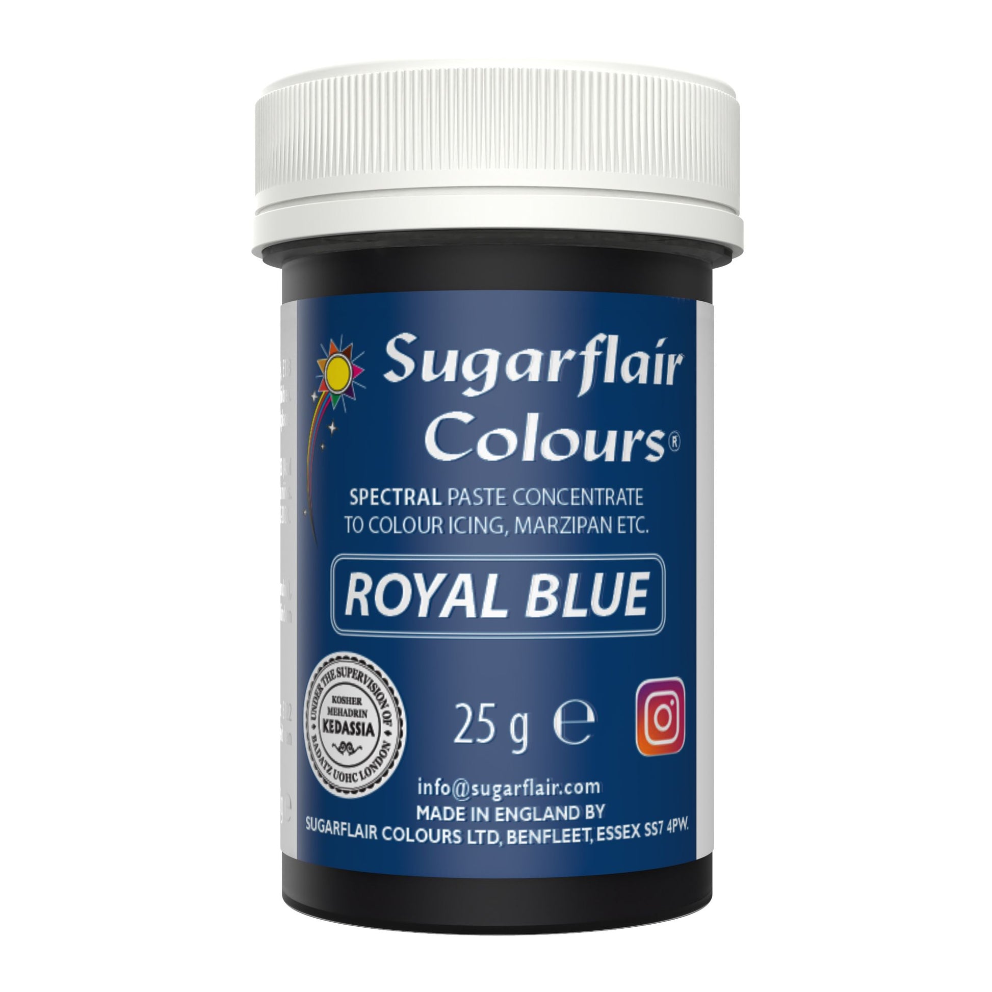 Sugarflair Paste -  Lebensmittelfarbe - Royal Blau