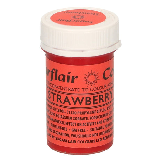 Sugarflair Paste -  Lebensmittelfarbe - Erdbeere - 25g