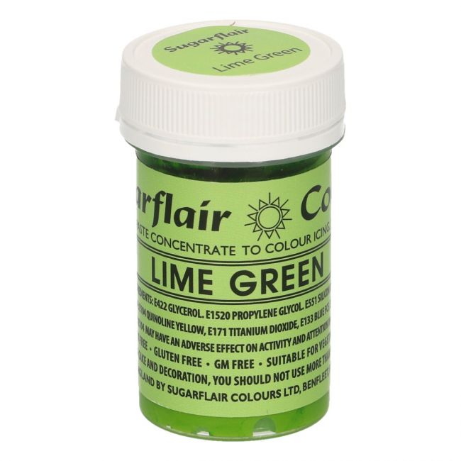 Sugarflair Paste -  Lebensmittelfarbe - Lime Green - Limettengrün - 25g