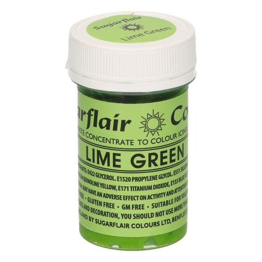 Sugarflair Paste -  Lebensmittelfarbe - Lime Green - Limettengrün - 25g