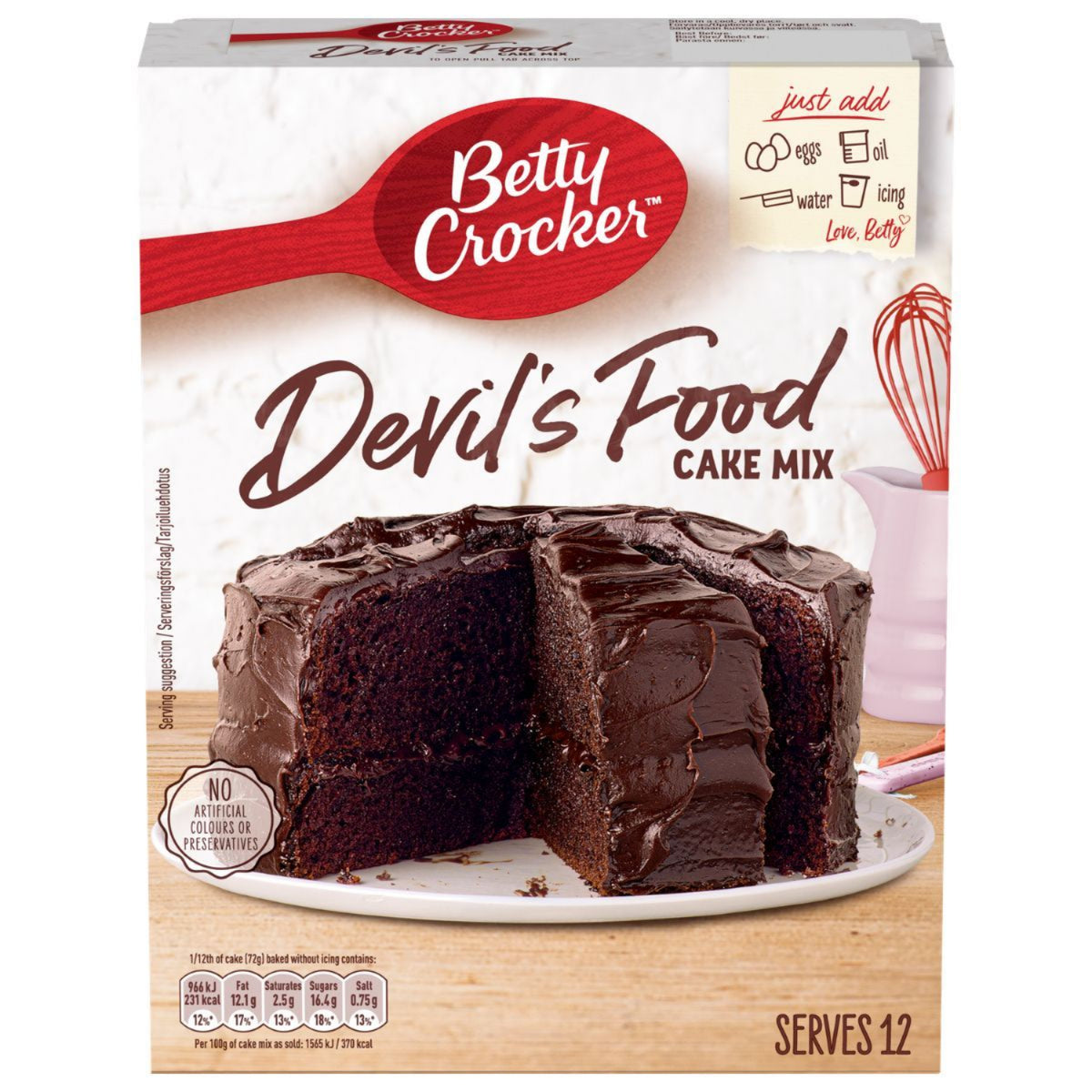 Betty Crocker Devil's Food Cake Mix - 425g