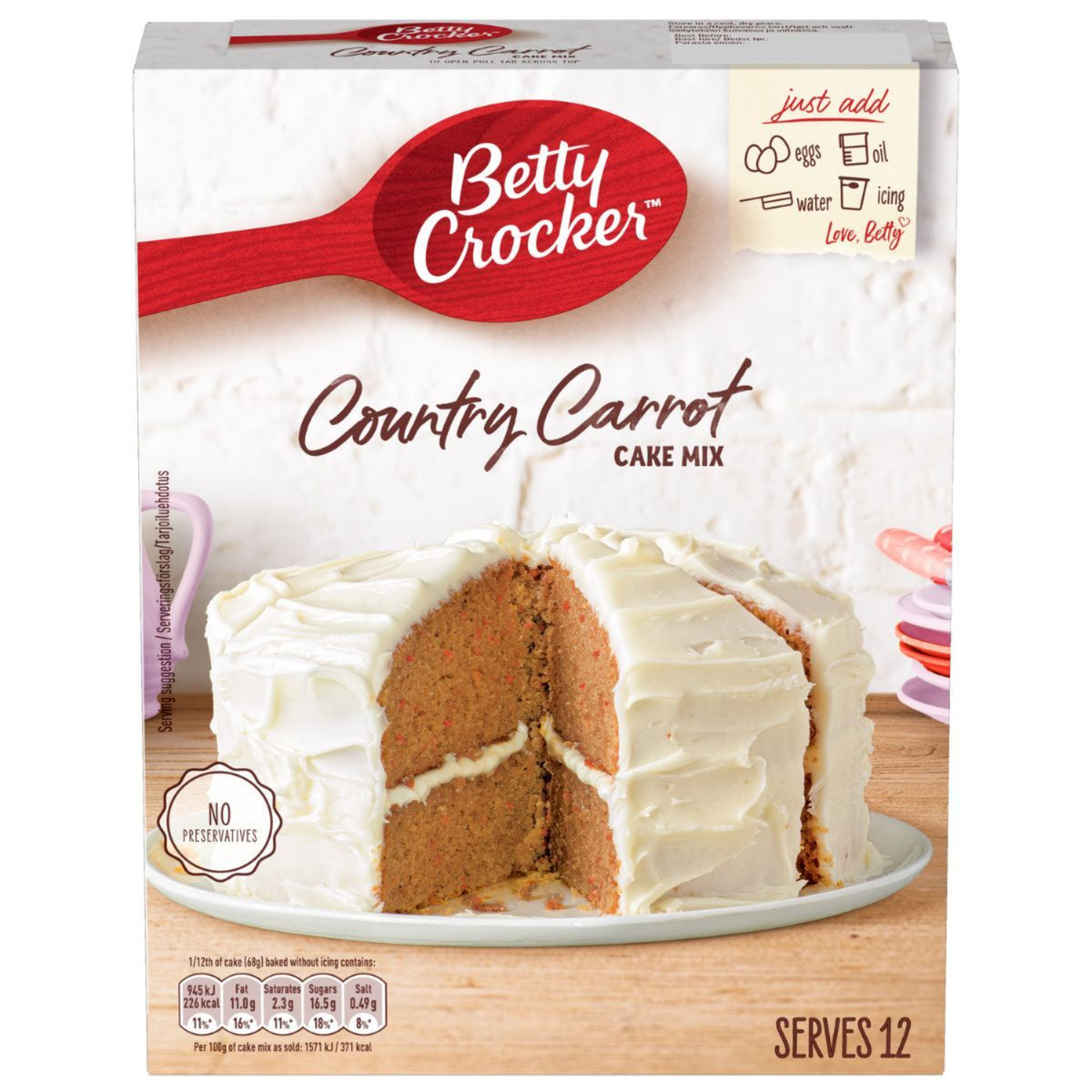 Betty Crocker Country Carrot Cake Mix - 425g