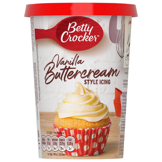 Betty Crocker Vanilla Buttercream Icing - 400g
