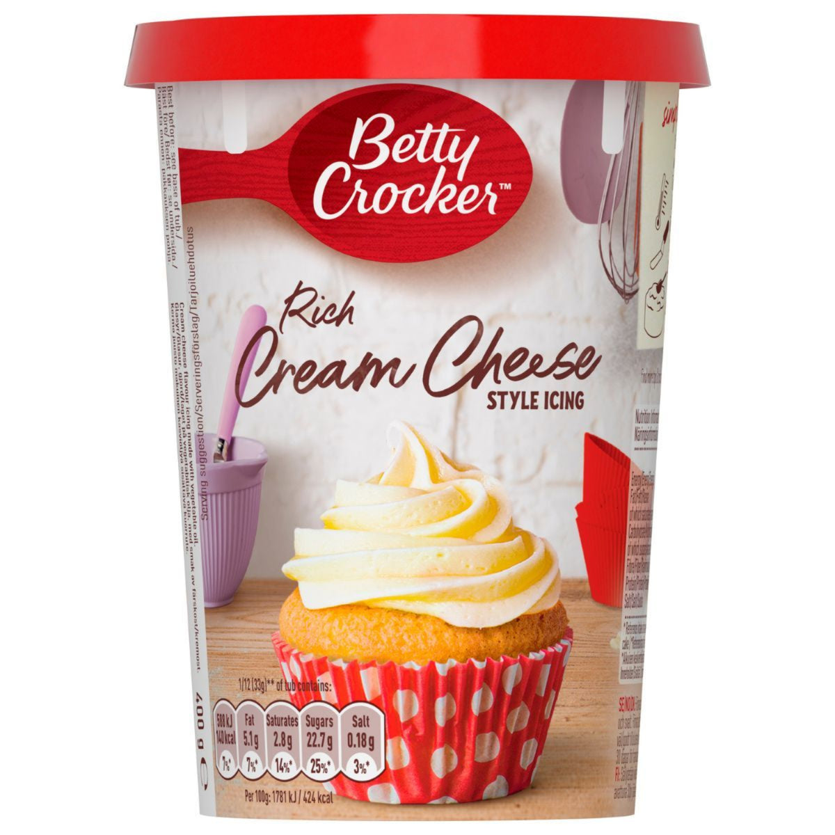 Betty Crocker Cream Cheese Style Icing - 400g