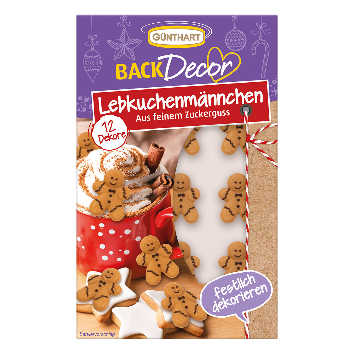 Günthart Zuckerdekoration - Lebkuchenmännchen &nbsp;12 Stück