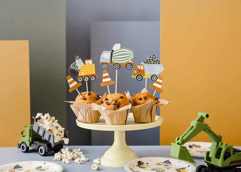 Cupcake Topper - Baustelle