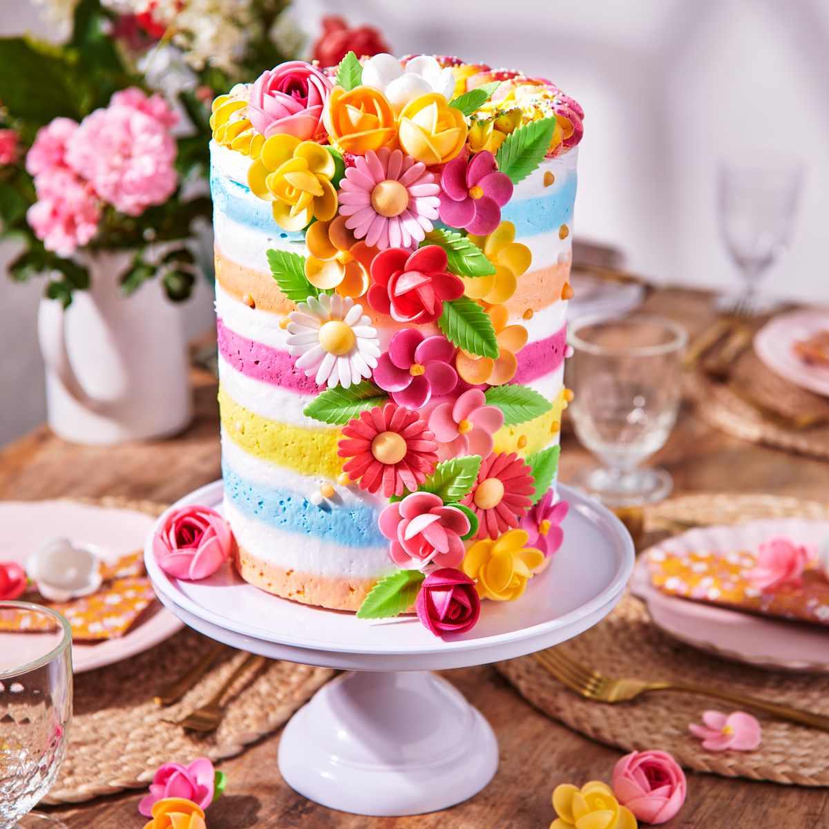 Funcakes Essbare Papierblumen - Tulpe samt Blätter