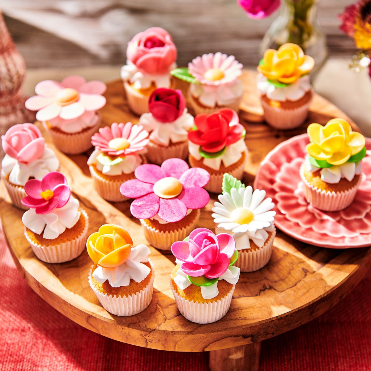 Funcakes Essbare Papierblumen - Frangipani samt Blätter