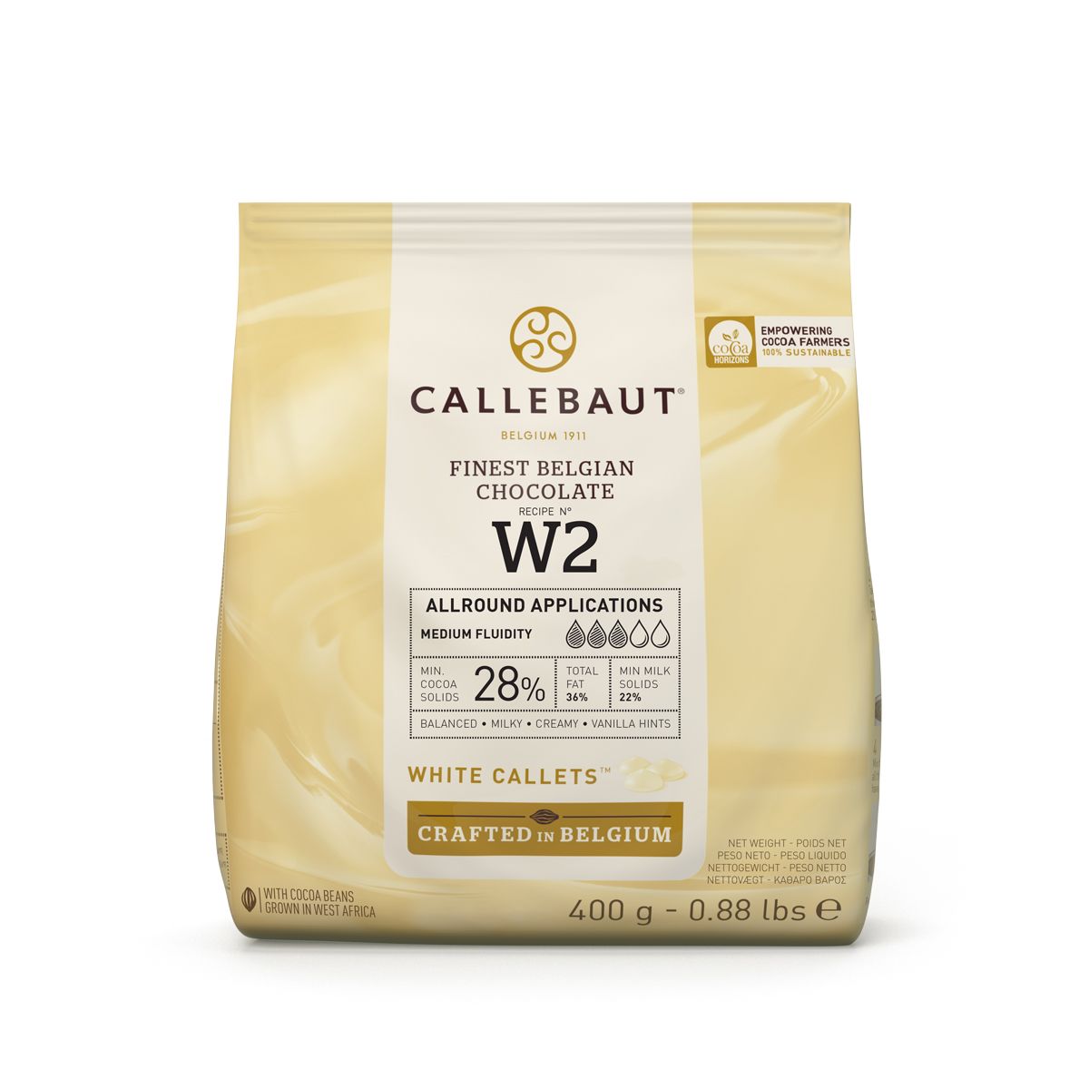 Callebaut Chocolate Callets - Weisse Schokolade - 400g