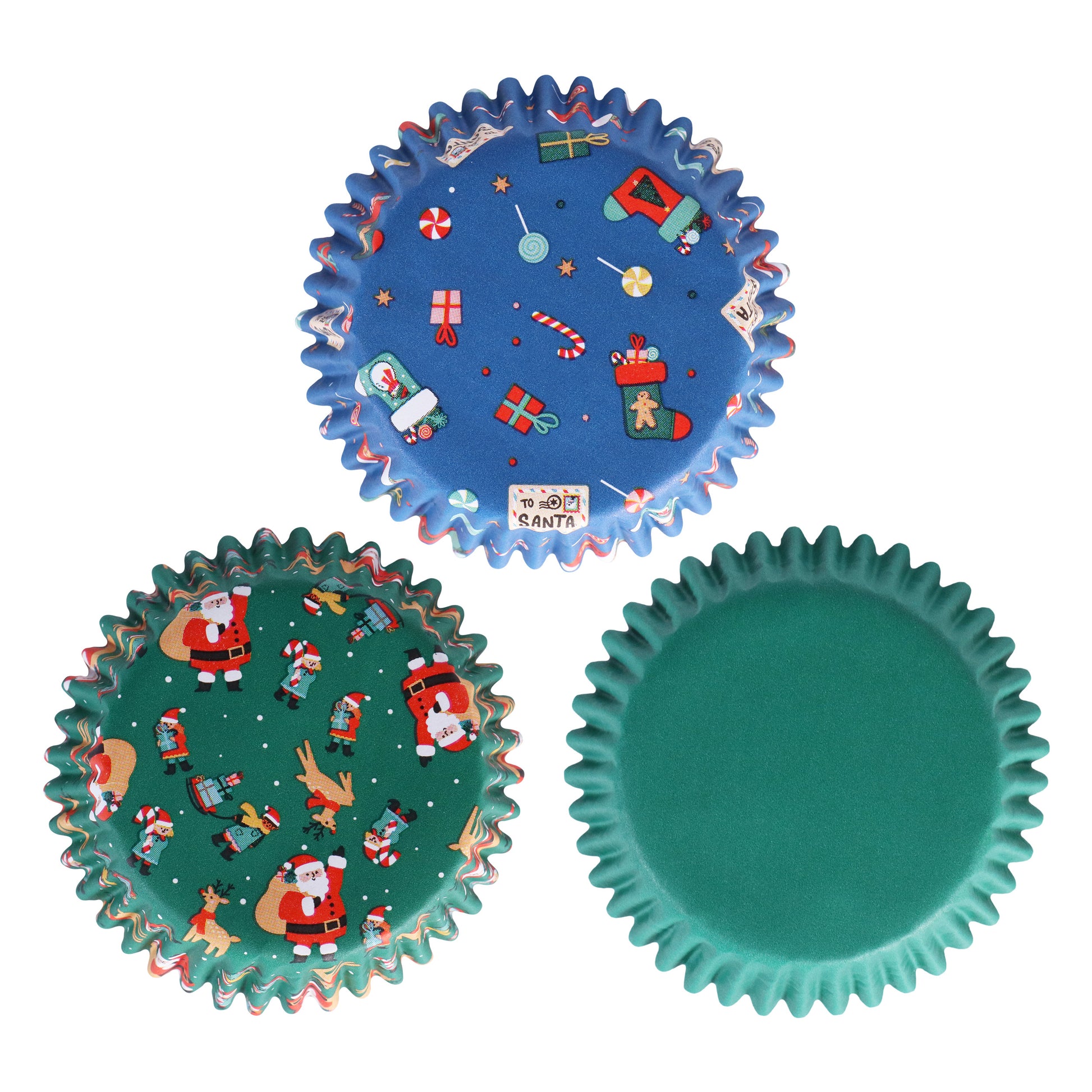 PME Cupcake Backförmchen - Santa Mix -100 Stk