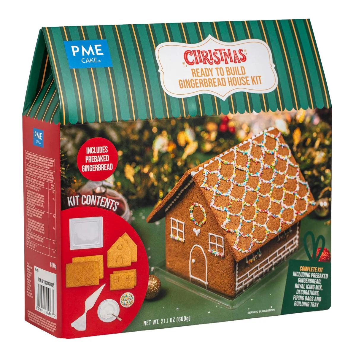 PME Ready To Build Gingerbread House Kit – Lebkuchenhaus-Set 600 g