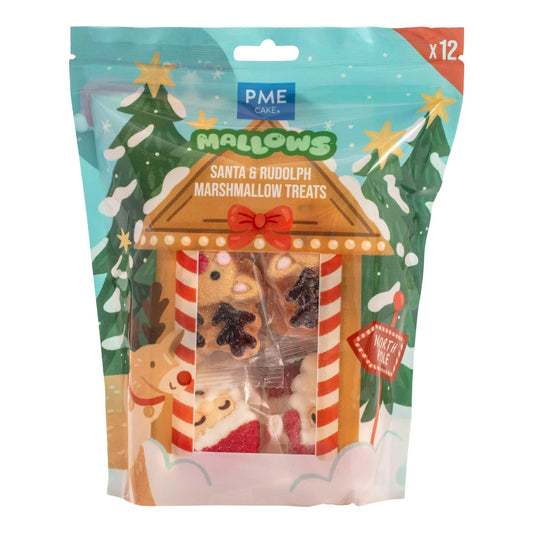 PME Marshmallow - Santa und Rudolf - 12 Stk