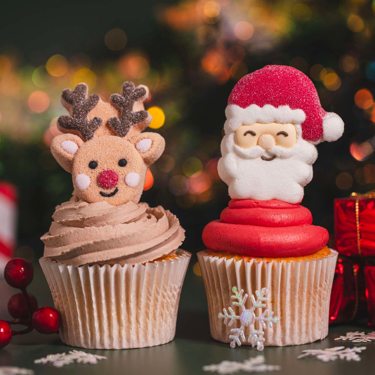 PME Marshmallow - Santa und Rudolf - 12 Stk