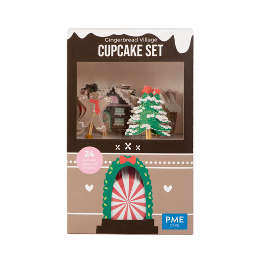 PME Cupcake Set - Gingerbread Village Christmas