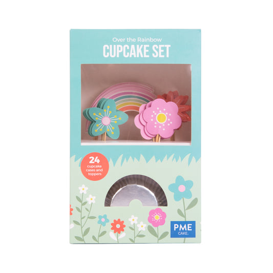 PME Cupcake Set - Over the Rainbow - 24 Stk