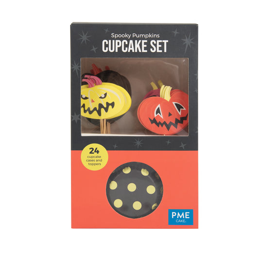 PME Cupcake Set - Spooky Halloween Pumpkins