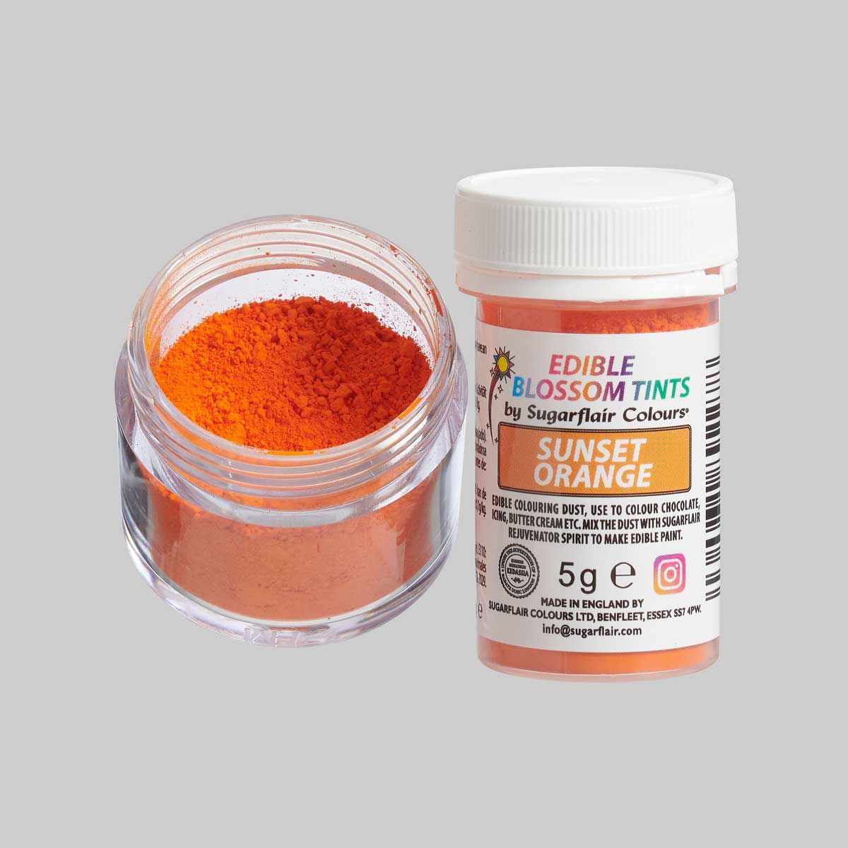 Sugarflair Lebensmittel Puderfarbe Orange - 5g