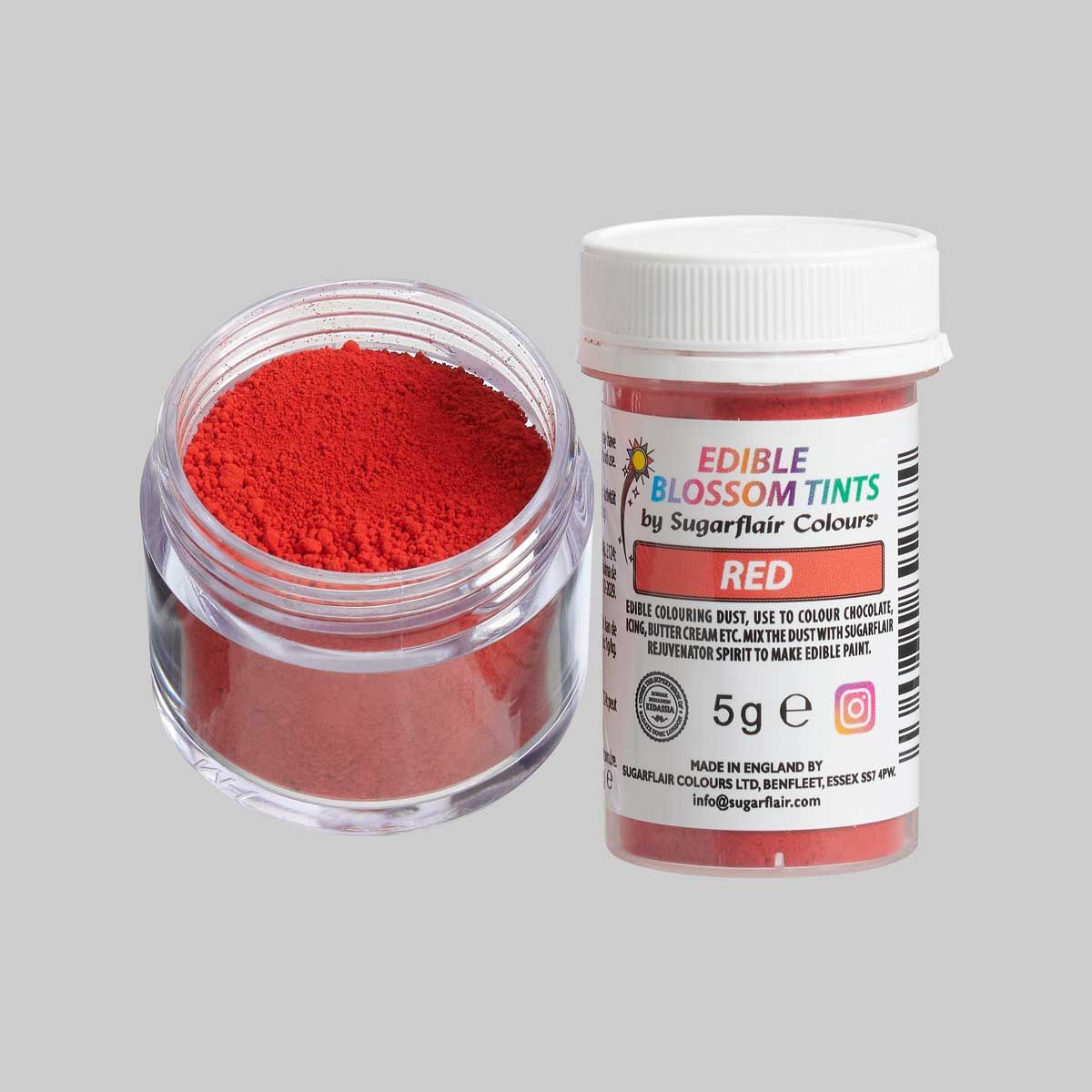 Sugarflair Lebensmittel Puderfarbe Rot - 5g