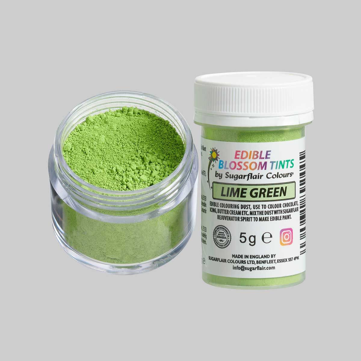 Sugarflair Lebensmittel Puderfarbe Limettengrün - 5g