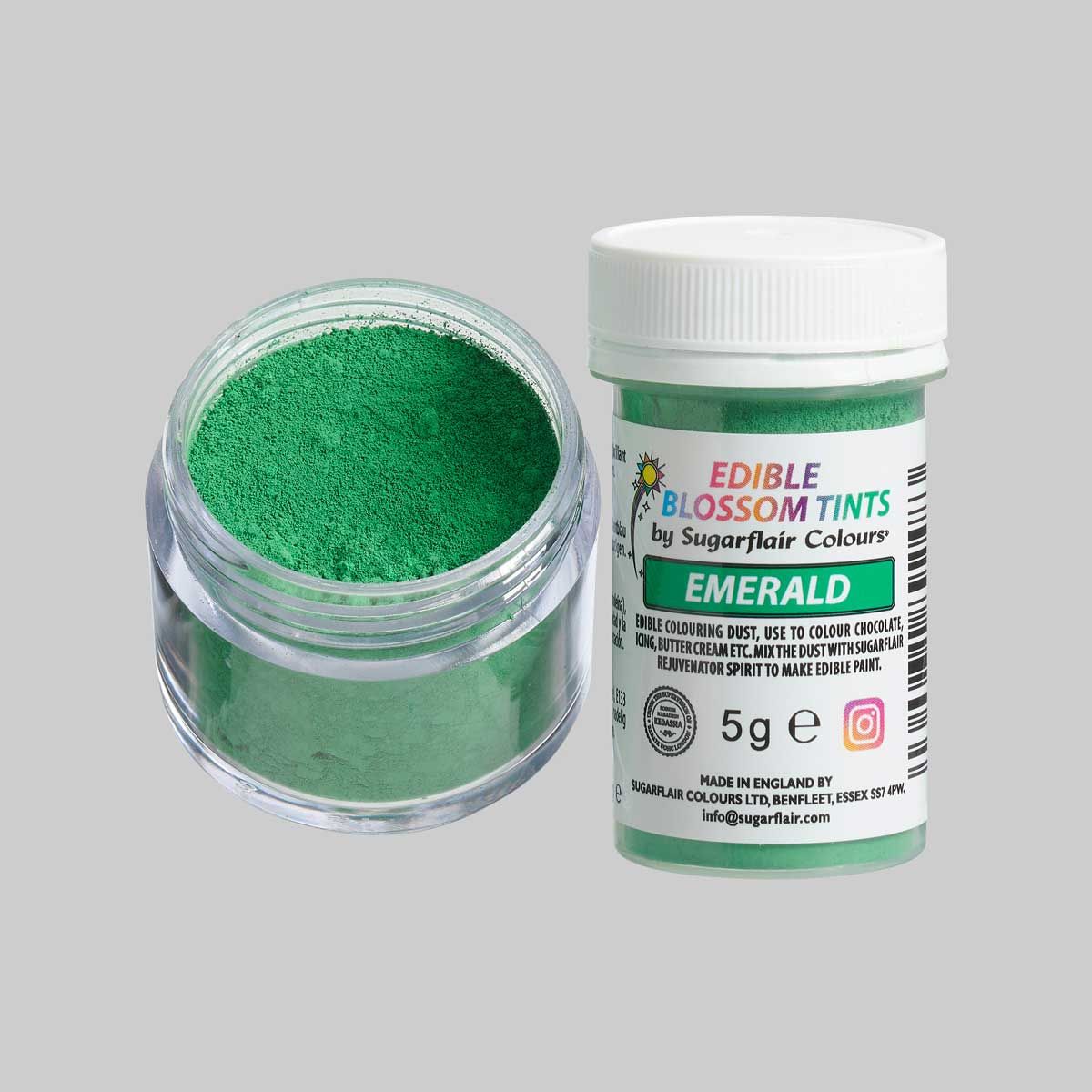 Sugarflair Lebensmittel Puderfarbe Emerald - Grün - 5g