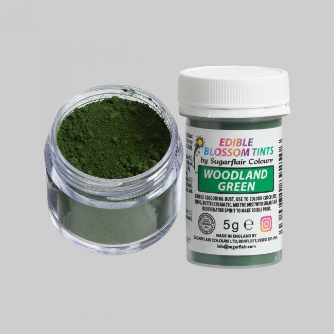 Sugarflair Lebensmittel Puderfarbe Woodland Green - Grün - 5g