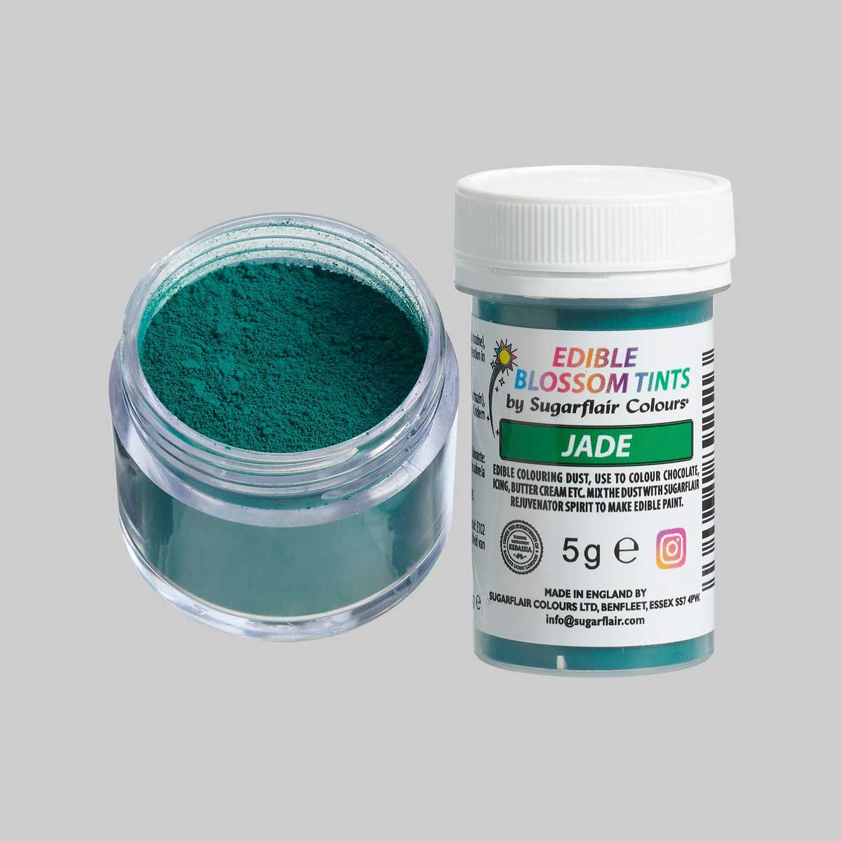 Sugarflair Lebensmittel Puderfarbe Jade - 5g