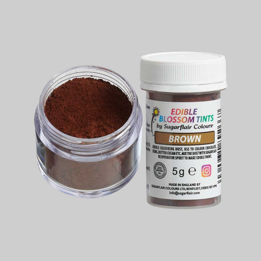 Sugarflair Lebensmittel Puderfarbe Braun - 5g 