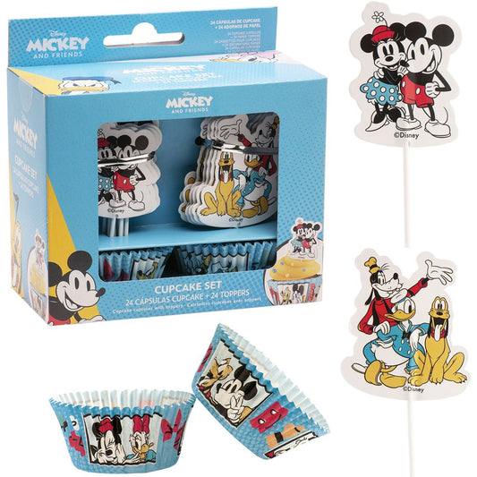 Cupcake Set - Disney - Mickey Mouse - 24 Stk
