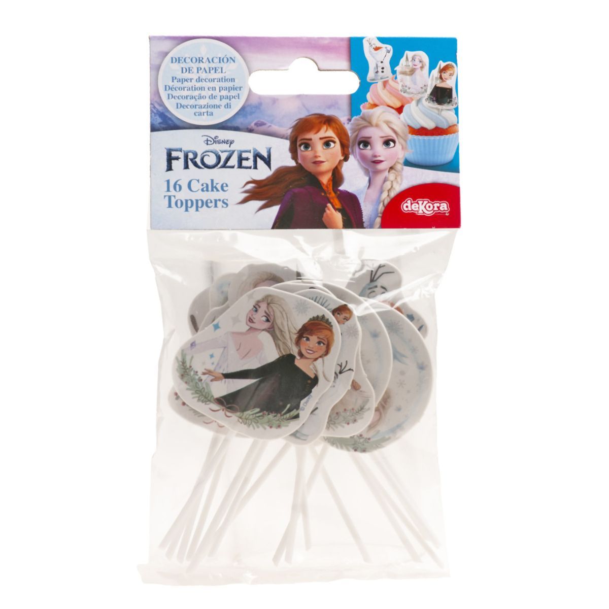 Cupcake Topper Disney Frozen Elsa - 16 Stk