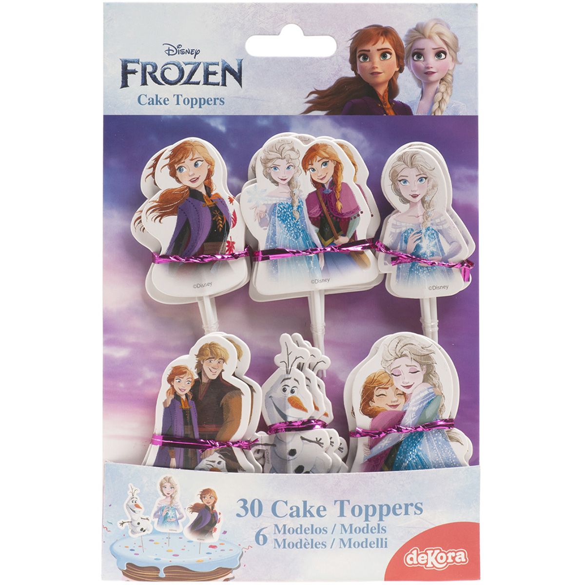 Cupcake Topper Disney Frozen Elsa - 30 Stk – BackshopSchweiz