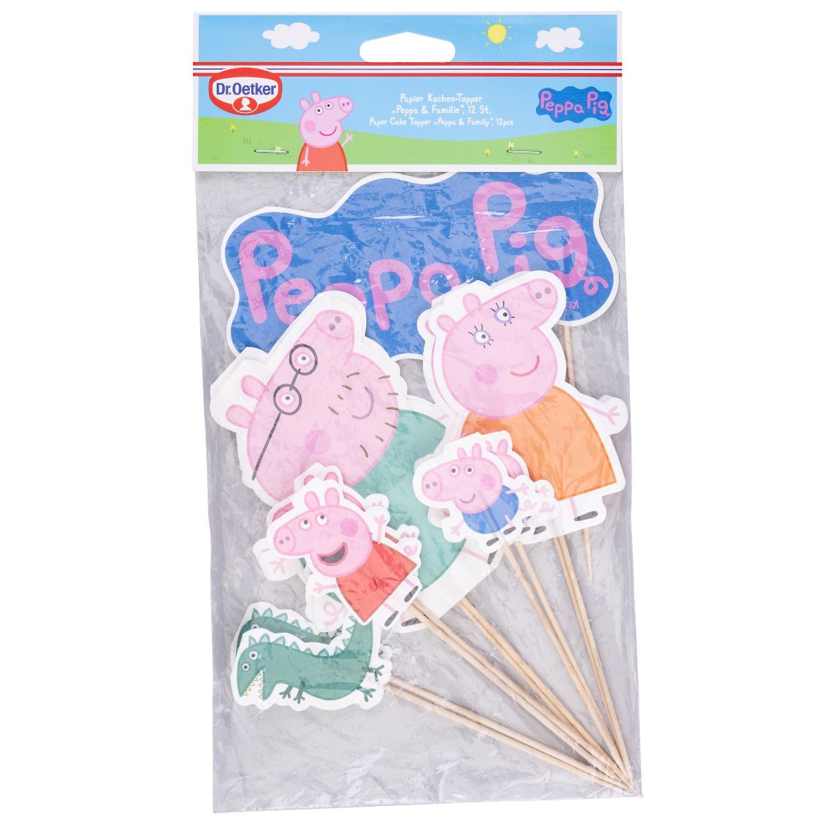 Dr. Oetker Peppa Pig Torten Topper - 12 Stück