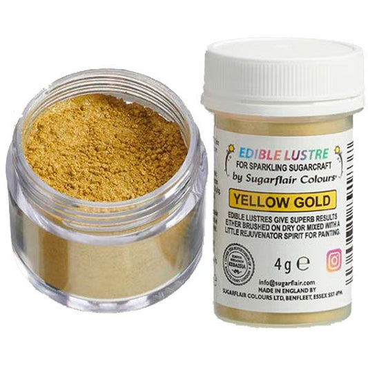 Sugarflair Lebensmittelfarbe Pulver - Gelb Gold