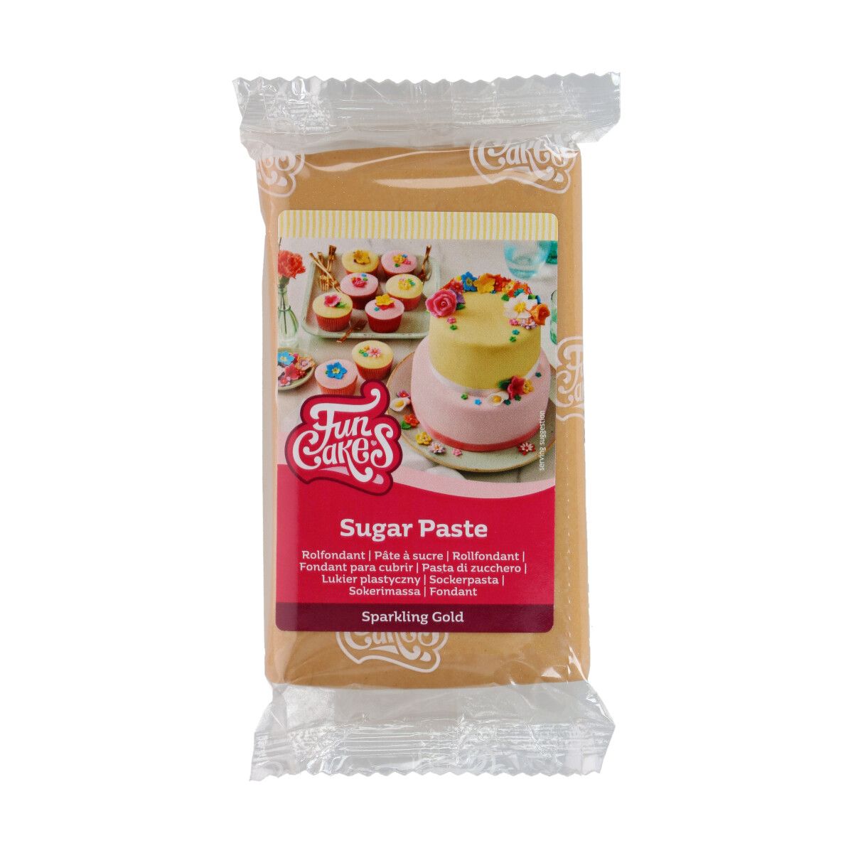 Funcakes Fondant - Sparkling Gold - 250g