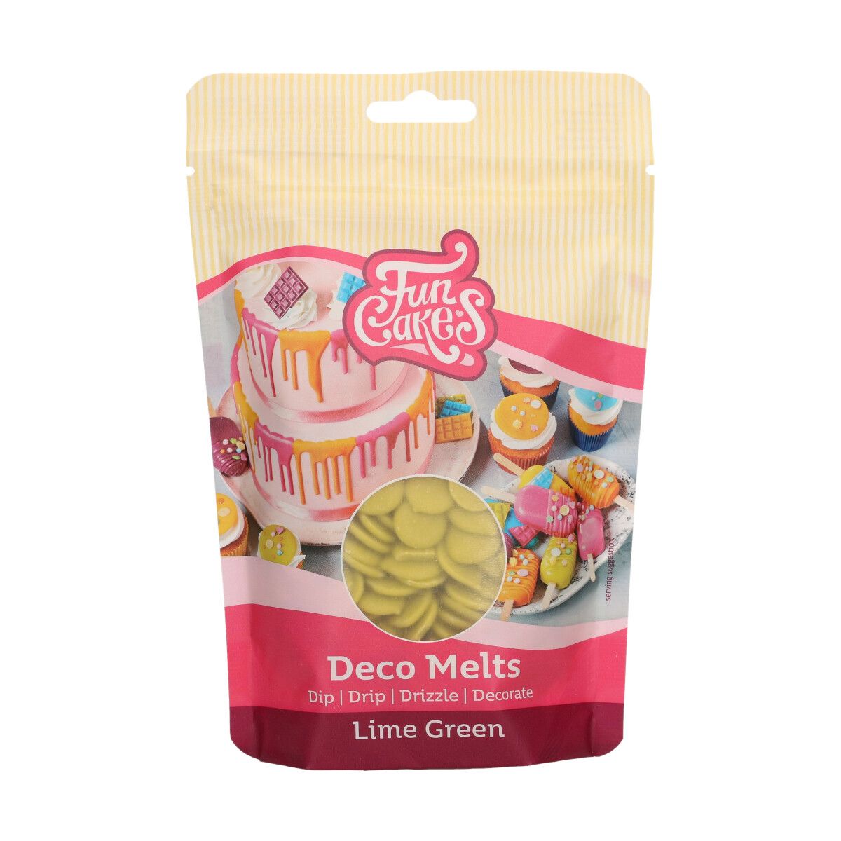 Funcakes - Deco Melts - Limettengrün - 250g 