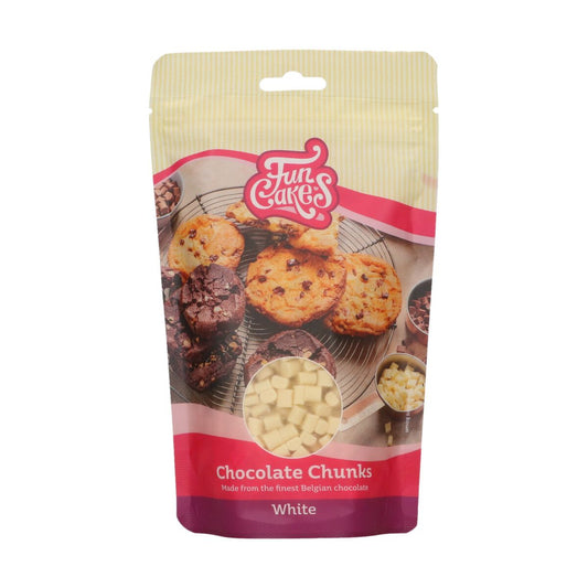 Backfeste Schokoladenstücke - weisse Schokolade - 350g