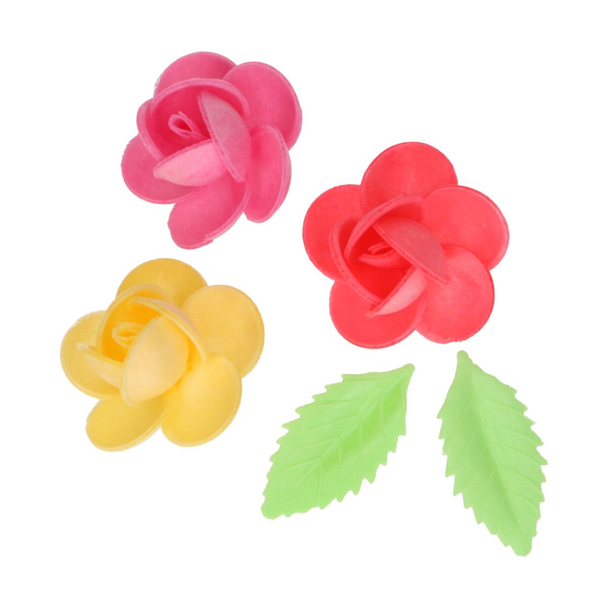 Funcakes Essbare Papierblumen - Frangipani samt Blätter