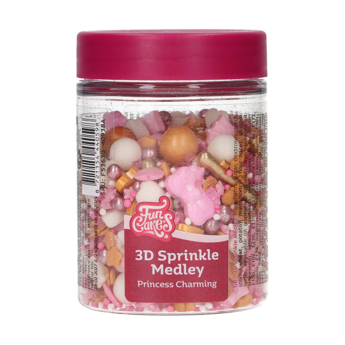 Funcakes Zuckerstreusel 3d - Prinzessin