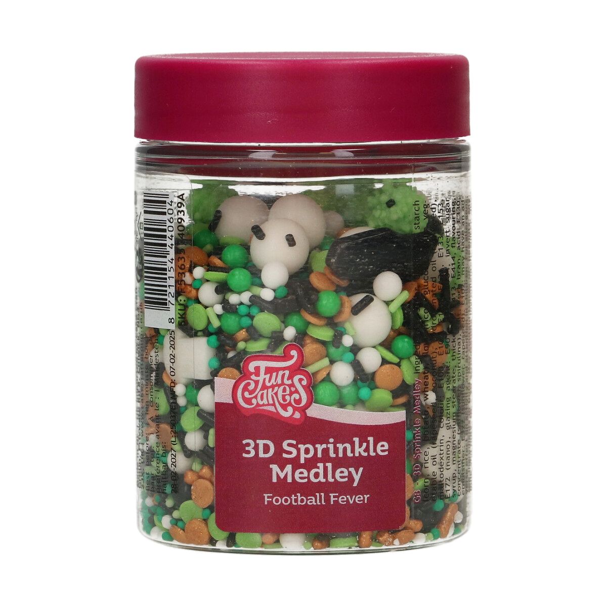 Funcakes Zuckerstreusel 3D Fussball - 70g