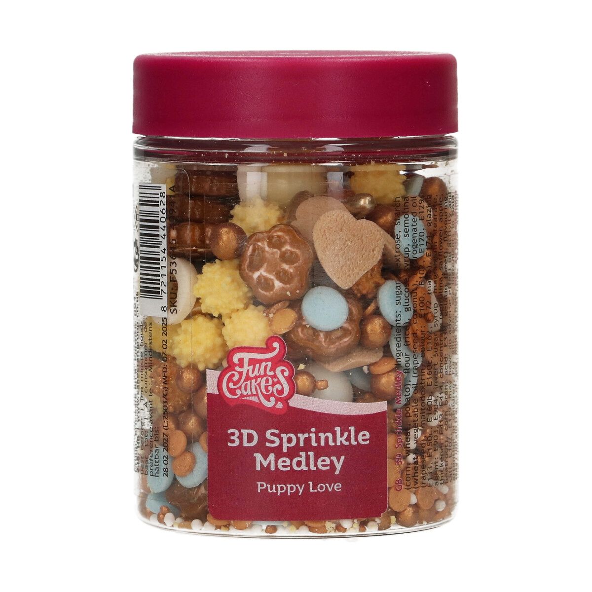 Funcakes - Zuckerstreusel 3D - Hunde Liebe - 70g