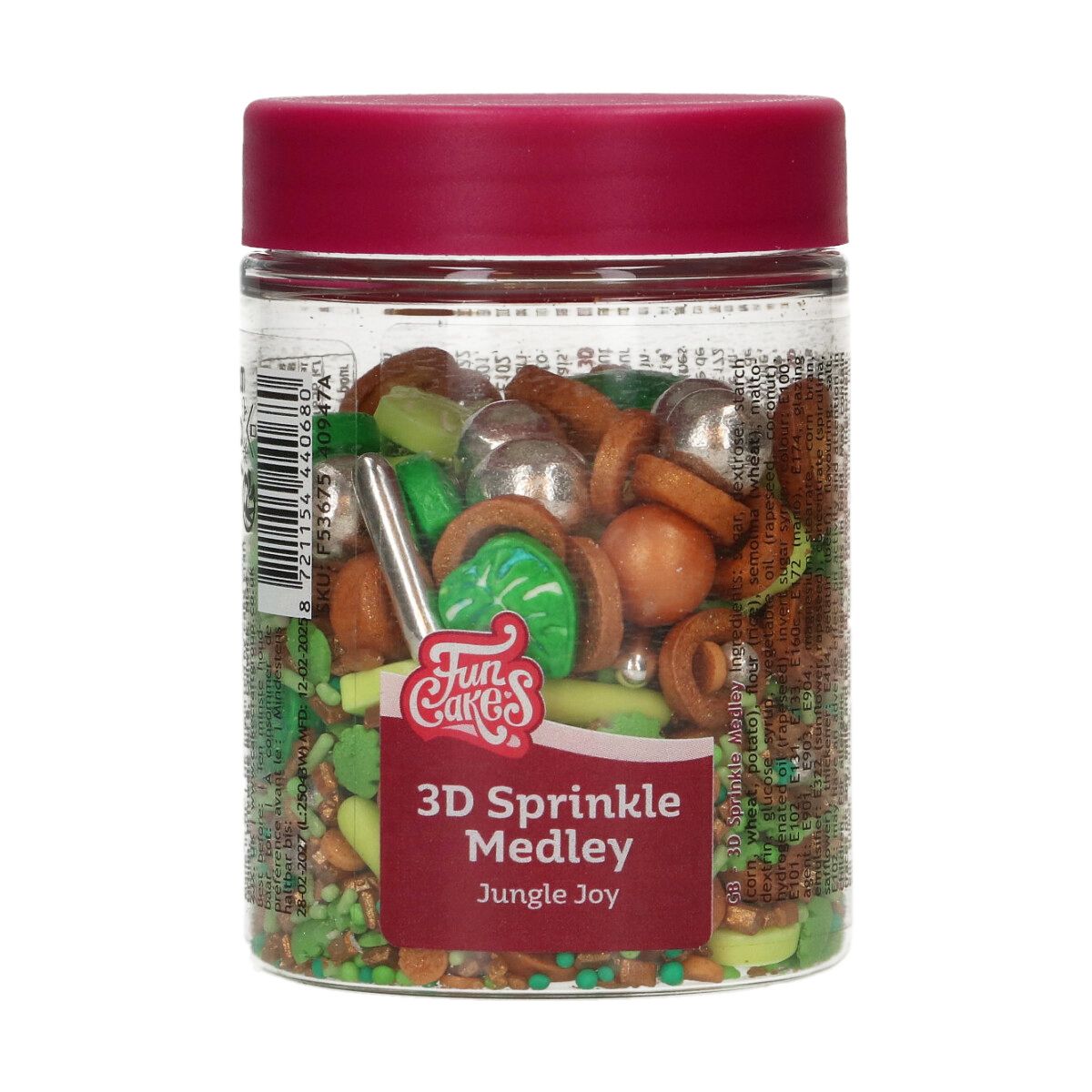 Funcakes Zuckerstreusel 3D Jungle - 70g