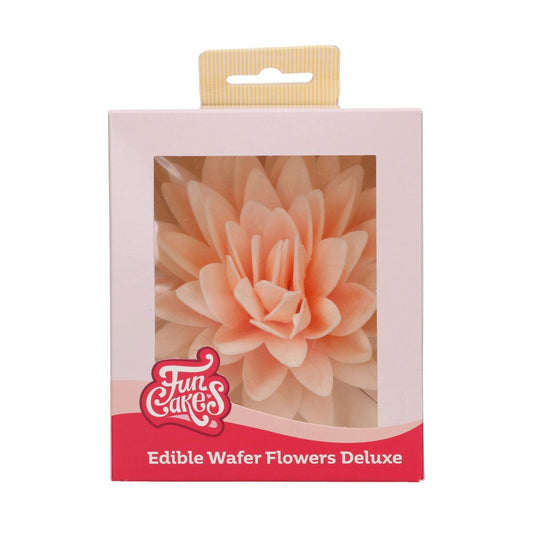 Funcakes Essbare Papierblumen - Deluxe Pfingstrose ombre orange - gross