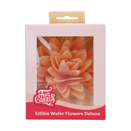 Funcakes Essbare Papierblumen - Deluxe Pfingstrose orange - gross