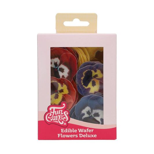 Funcakes Essbare Papierblumen Deluxe Stiefmütterchen Mix - Klein