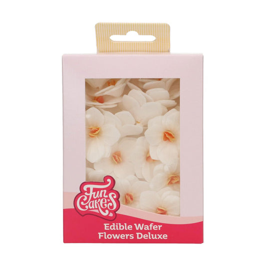 Funcakes Essbare Papierblumen - Deluxe Hortensien weiss - klein