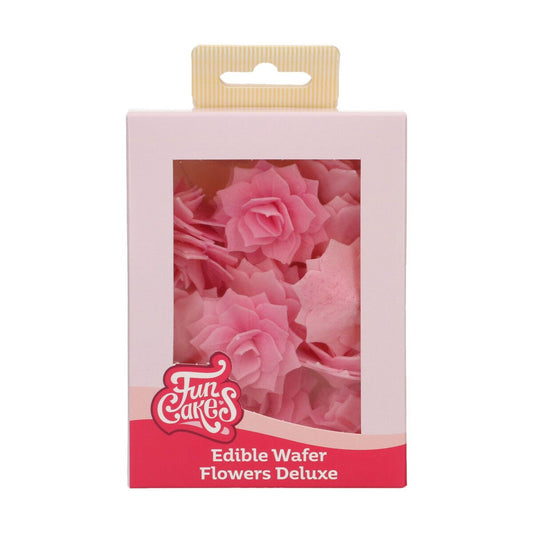 Funcakes Essbare Papierblumen - Deluxe Rose Pastella pink - medium