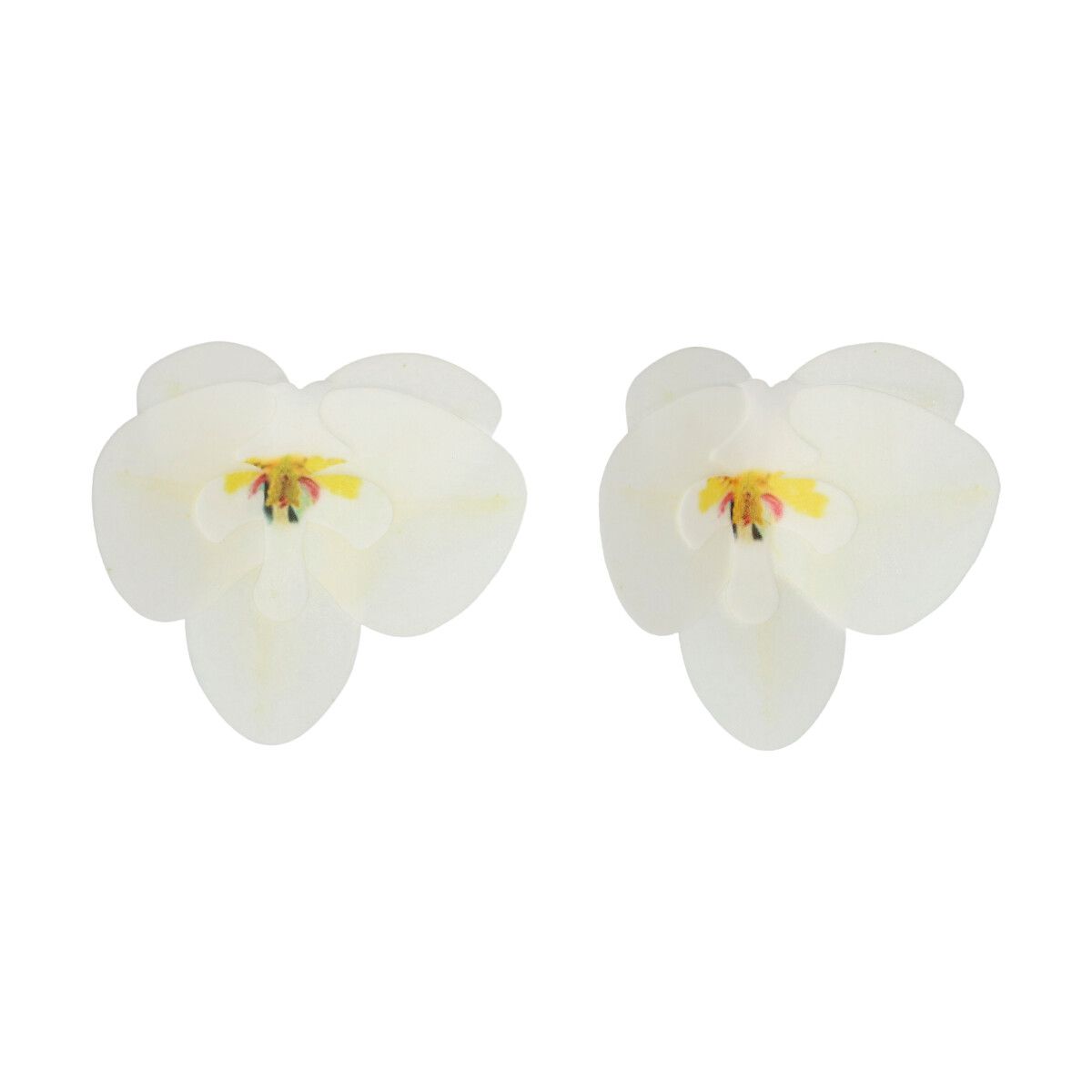 Funcakes Essbare Papierblumen Deluxe Orchidee Weiss - Mittel