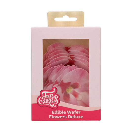 Funcakes Essbare Papierblumen Deluxe Orchidee Rosa - Mittel
